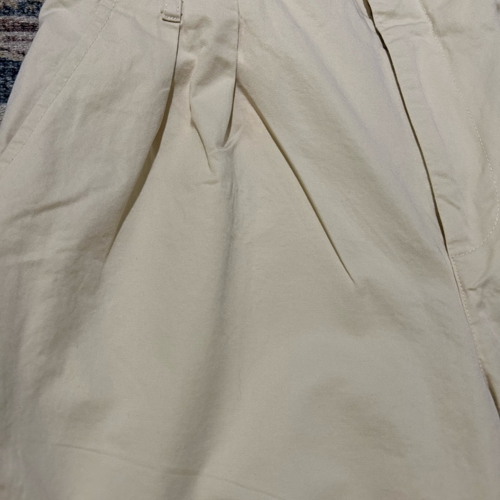 Who What Wear Cream High-Waist Pleated Pants - Picture 9 of 11